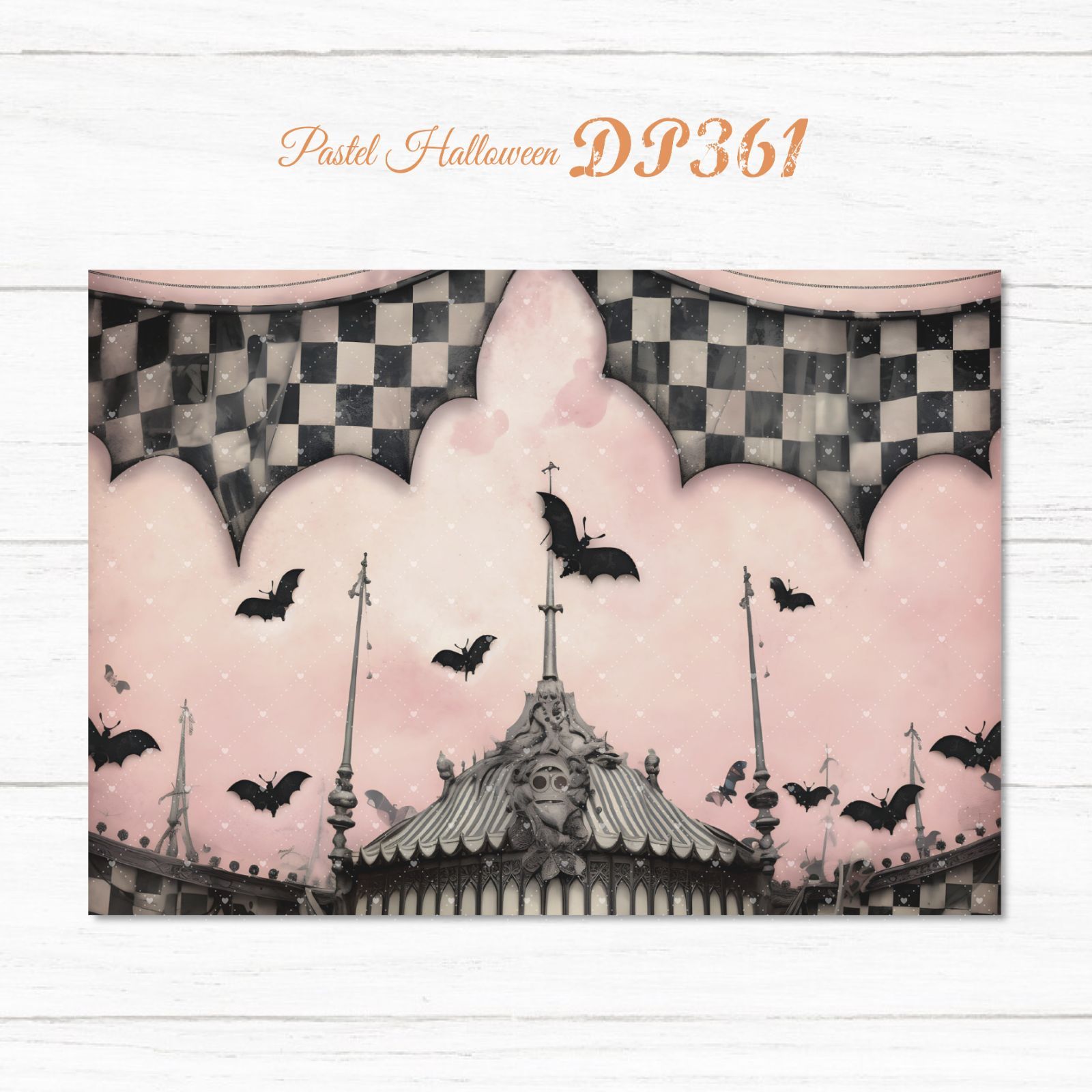 DP361】デザインペーパー キュートハロウィン コラージュシート - メルカリ