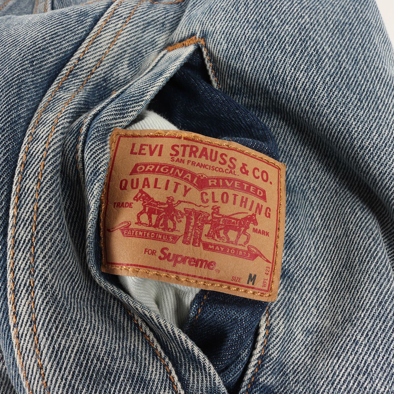 美品 Supreme シュプリーム ジャケット サイズ:M Levis リバーシブル 