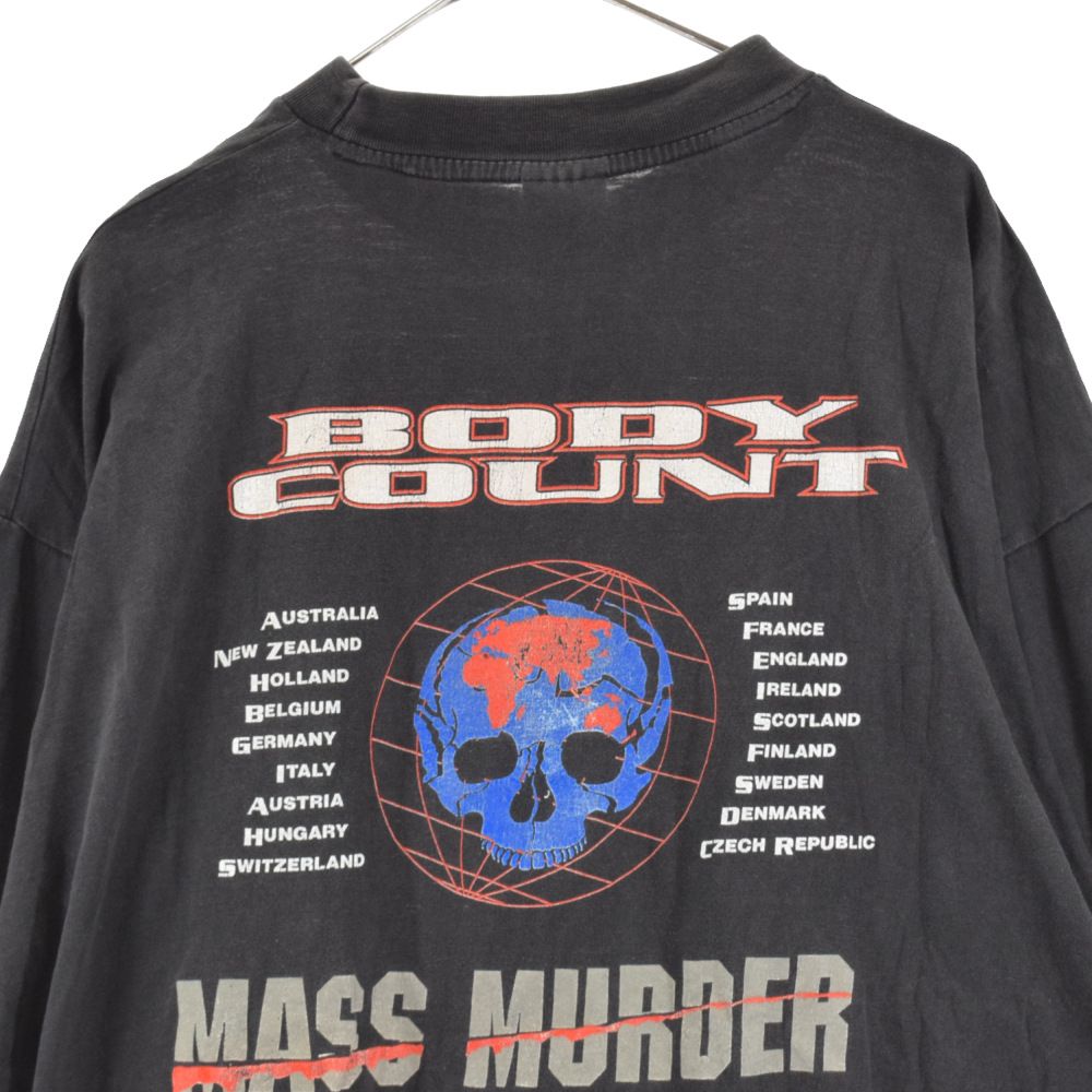 VINTAGE (ヴィンテージ) 90s BODY COUNT ICE-T MASS MURDER TOUR 93-94 ボディカウント マスマーダー  Tシャツ ブラック - メルカリ