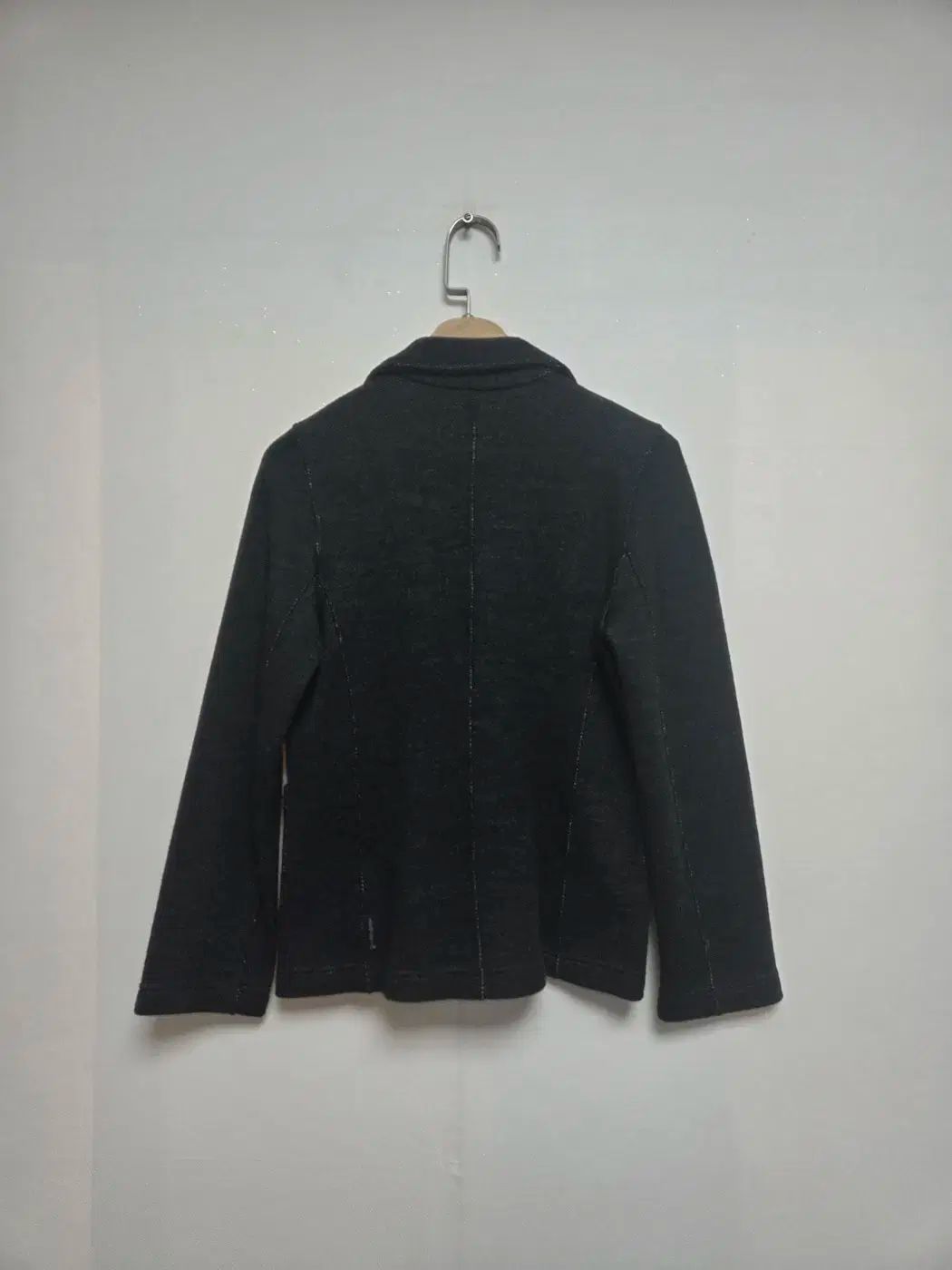 ARMANI アルマーニ 十代の若者たち ポケット ニット素材 ジャケット ジン グレイ 10A