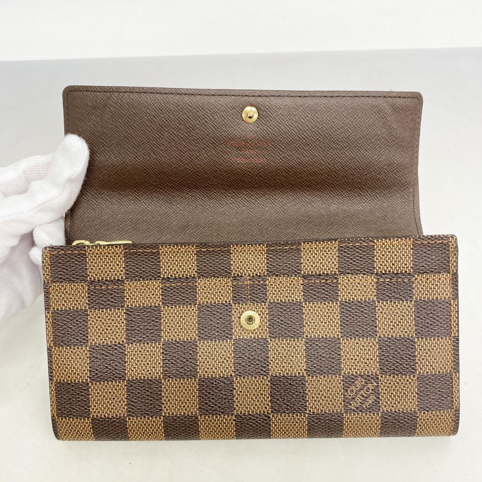 L00047　ルイヴィトン　ダミエ　ポシェットポルトモネクレディ　長財布 ルイ・ヴィトン(Louis Vuitton) ルイ・ヴィトン 長財布 ダミエ