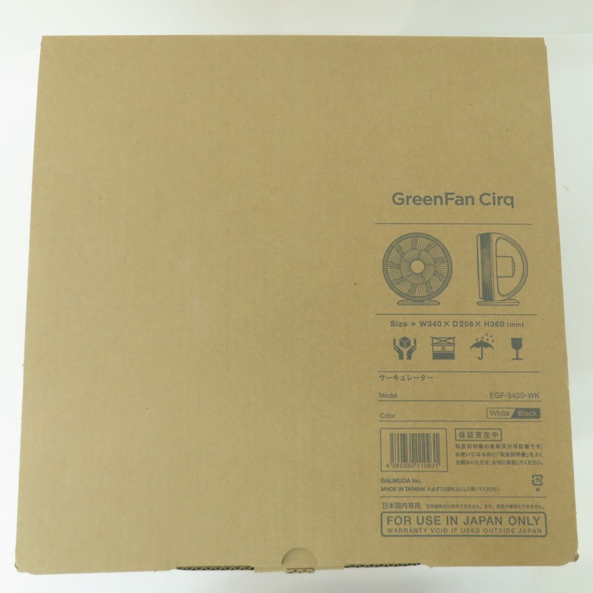 ♥ BALMUDA バルミューダ GreenFan Cirq サーキュレーター EGF-3400-WK WWW_KANDAIZUMI_COM