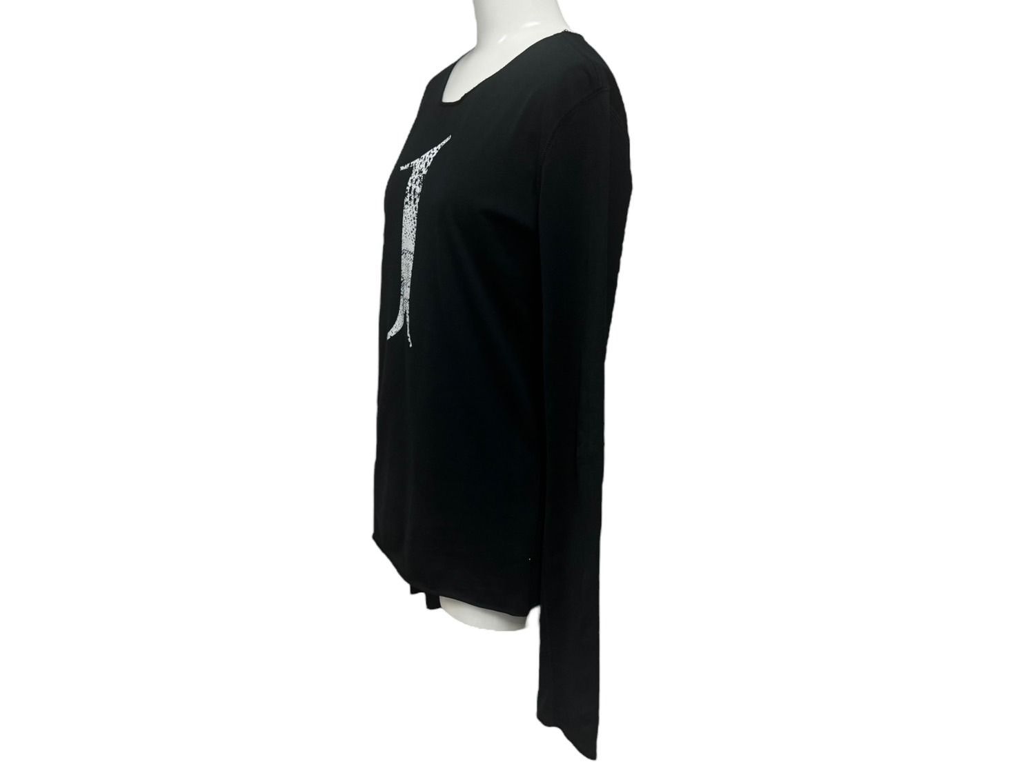 多彩な品揃え。 lucien pellat finet ルシアンペラフィネ 長袖Tシャツ ロングスリーブTシャツ ブラック ホワイト サイズS 4b006354 綺麗