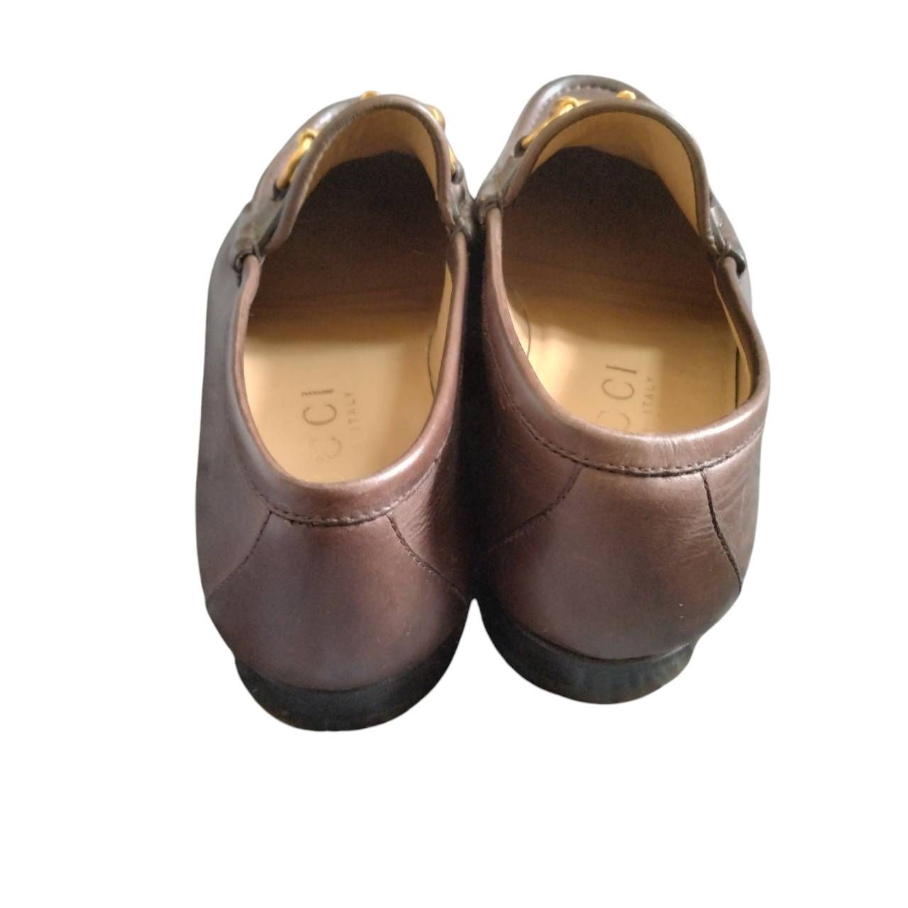 Z1357 GUCCI グッチ ホースビットローファー スリッポン レザー 革靴