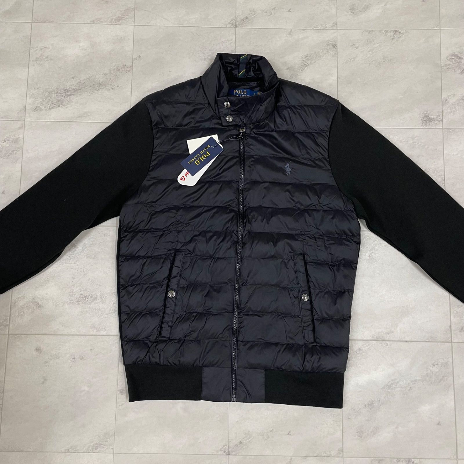 ◾︎ タグ付き POLO RALPH LAUREN ラルフローレン ハイブリッドダウン ジャケット SP ブラック