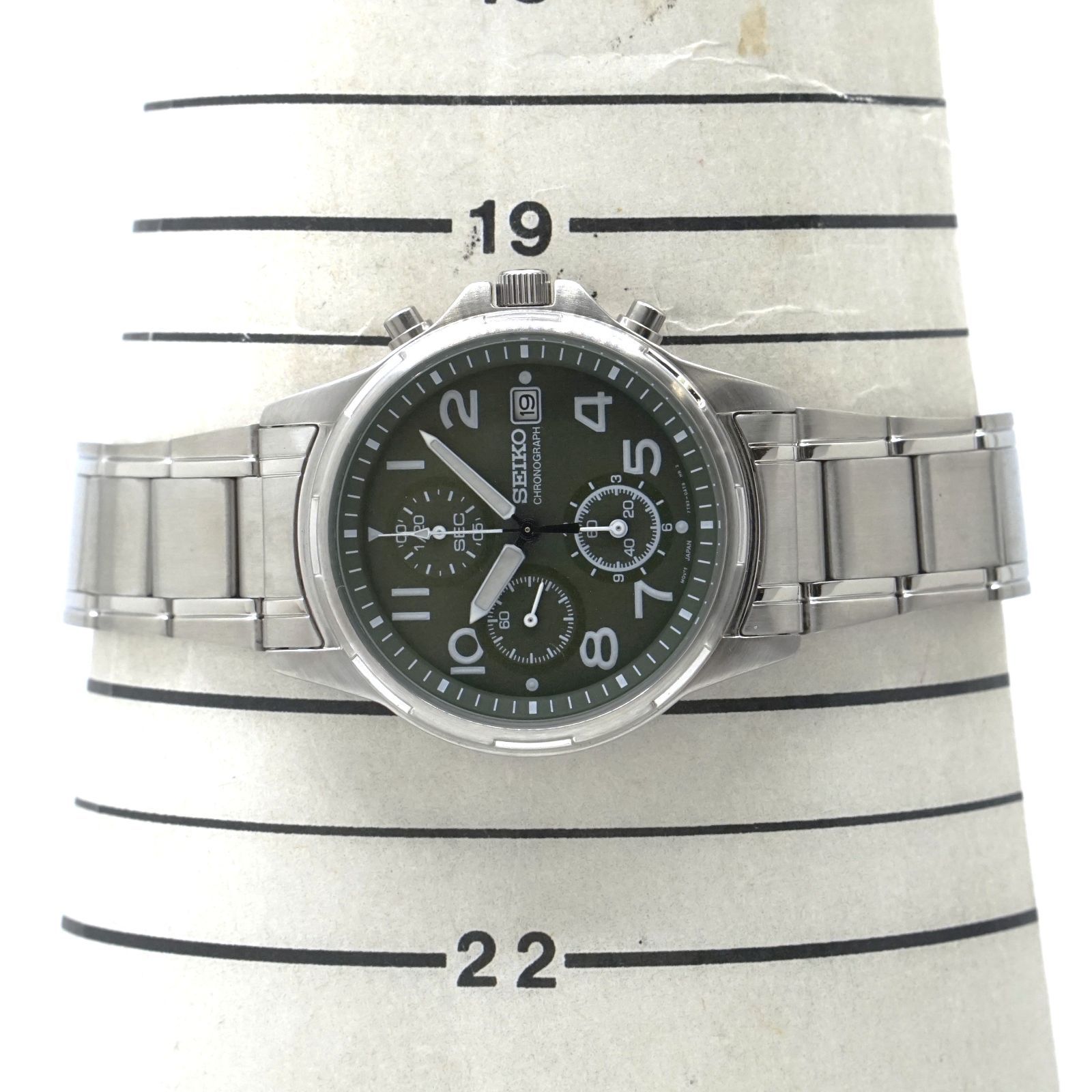 セイコー SEIKO 7T92-0BB0 SND099P1 クロノグラフ グリーン クォーツ 