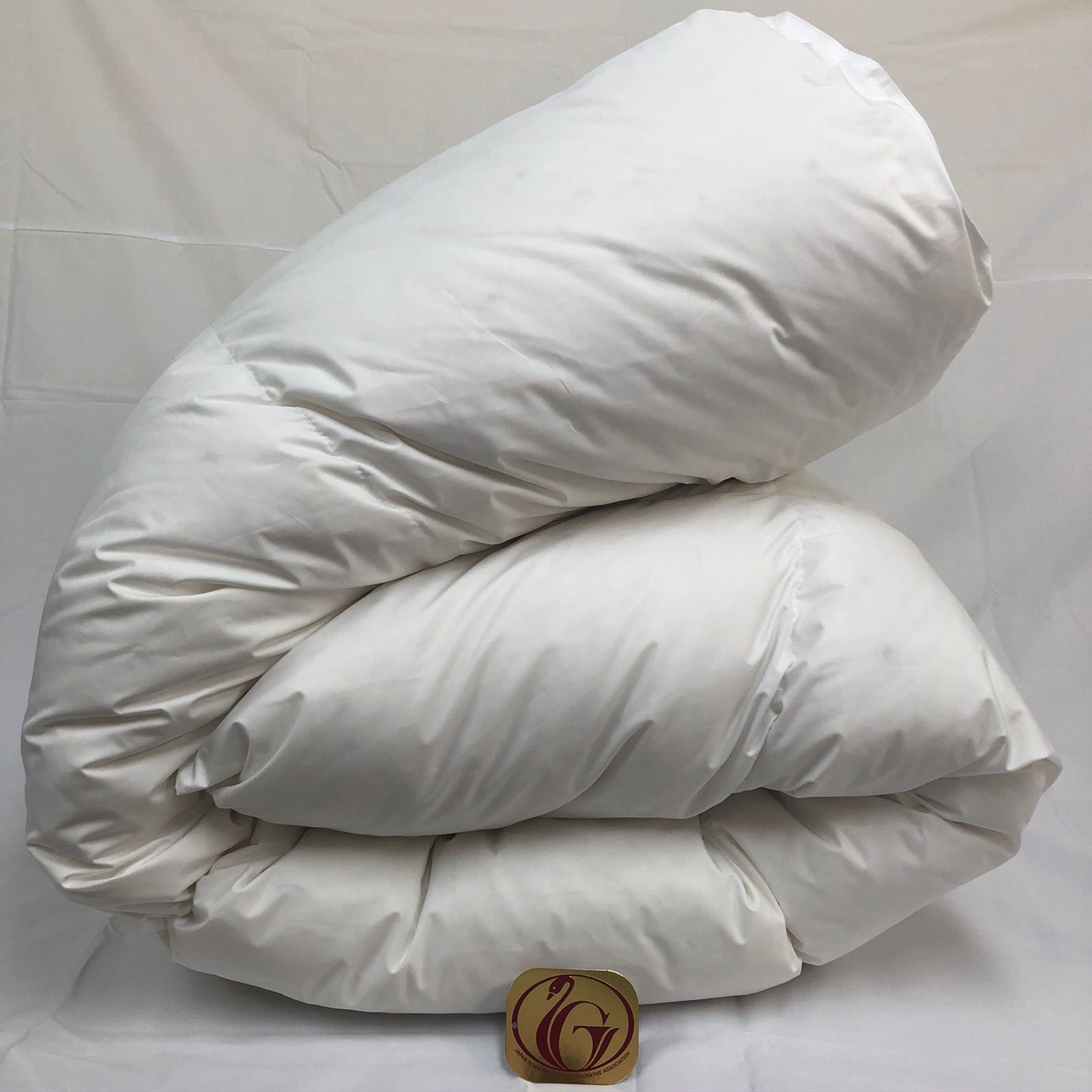 羽毛布団 ダブル 大増量 ニューゴールド 白色 日本製 190×210cm - 寝具