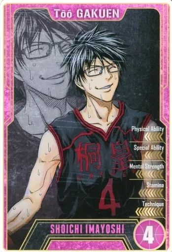[Used] Character Card Imayoshi Shoichi “Kuroko's Basketball Status Card Collection”