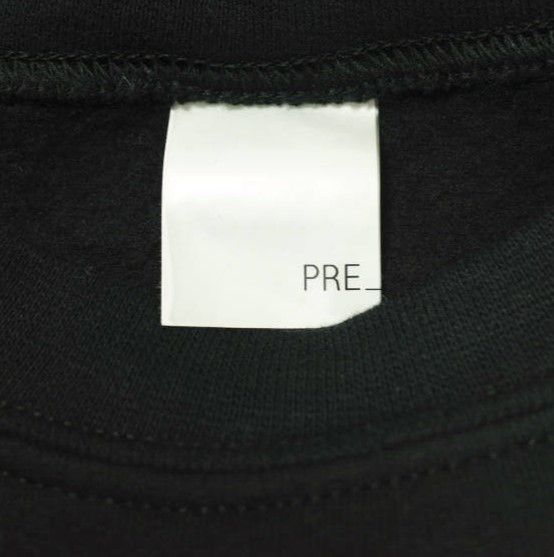 PRE_ プレ ワイドスリーブスウェット ユニセックス XL ブラック 