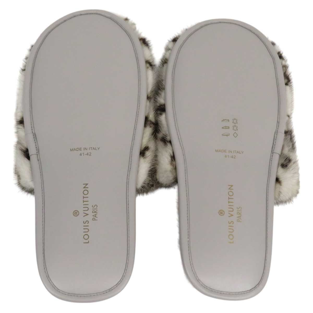 ルイヴィトン ホーミーライン ミンク ミュール 【41〜42】 スリッパ