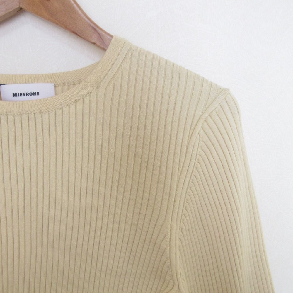 美品 24AW MIESROHE ミースロエ sustainable ウェーブスリーブRIB