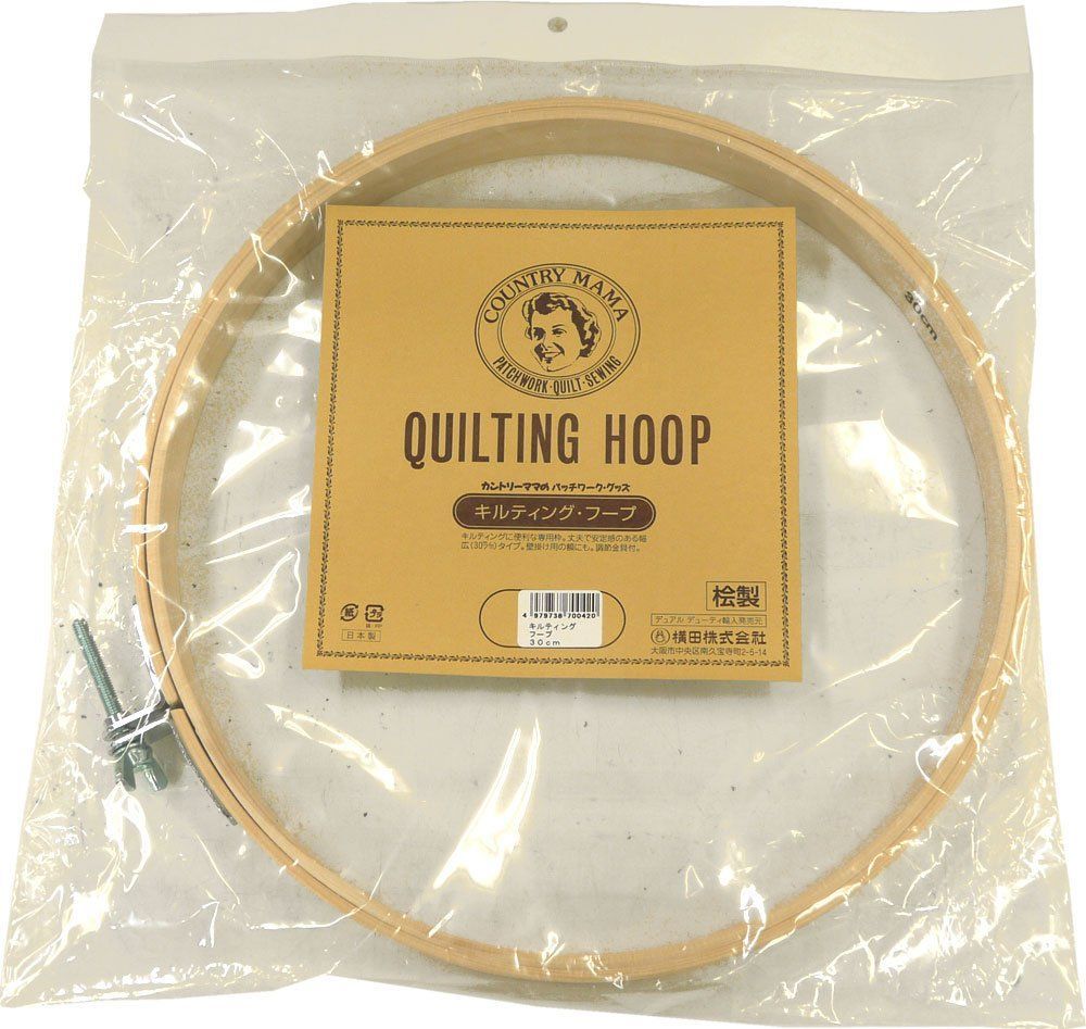 カントリーママ “パッチワークグッズ＂ キルティングフープ 30cm