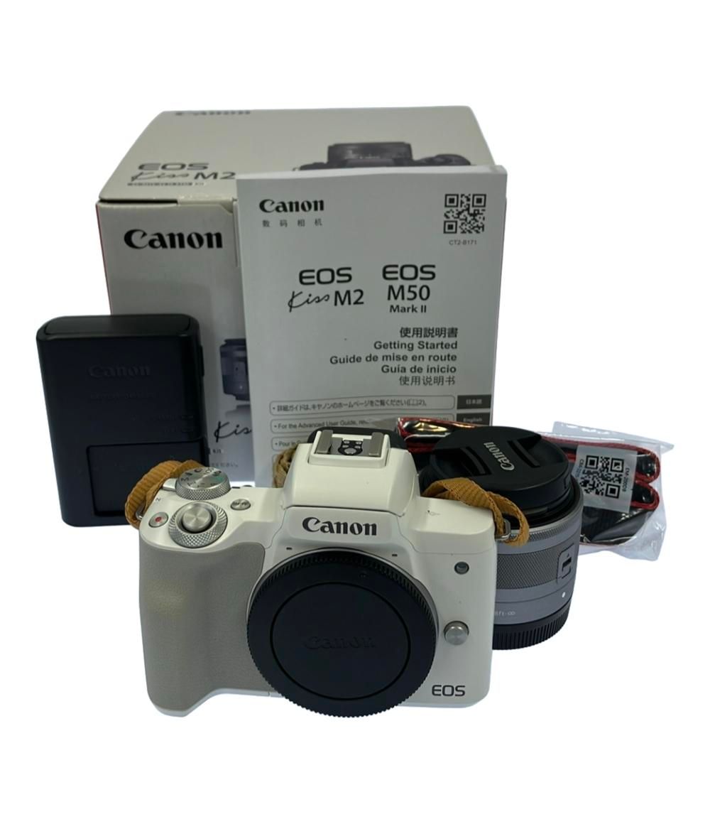 訳あり キヤノン ミラーレス一眼カメラ EOS Kiss M2 レンズキット