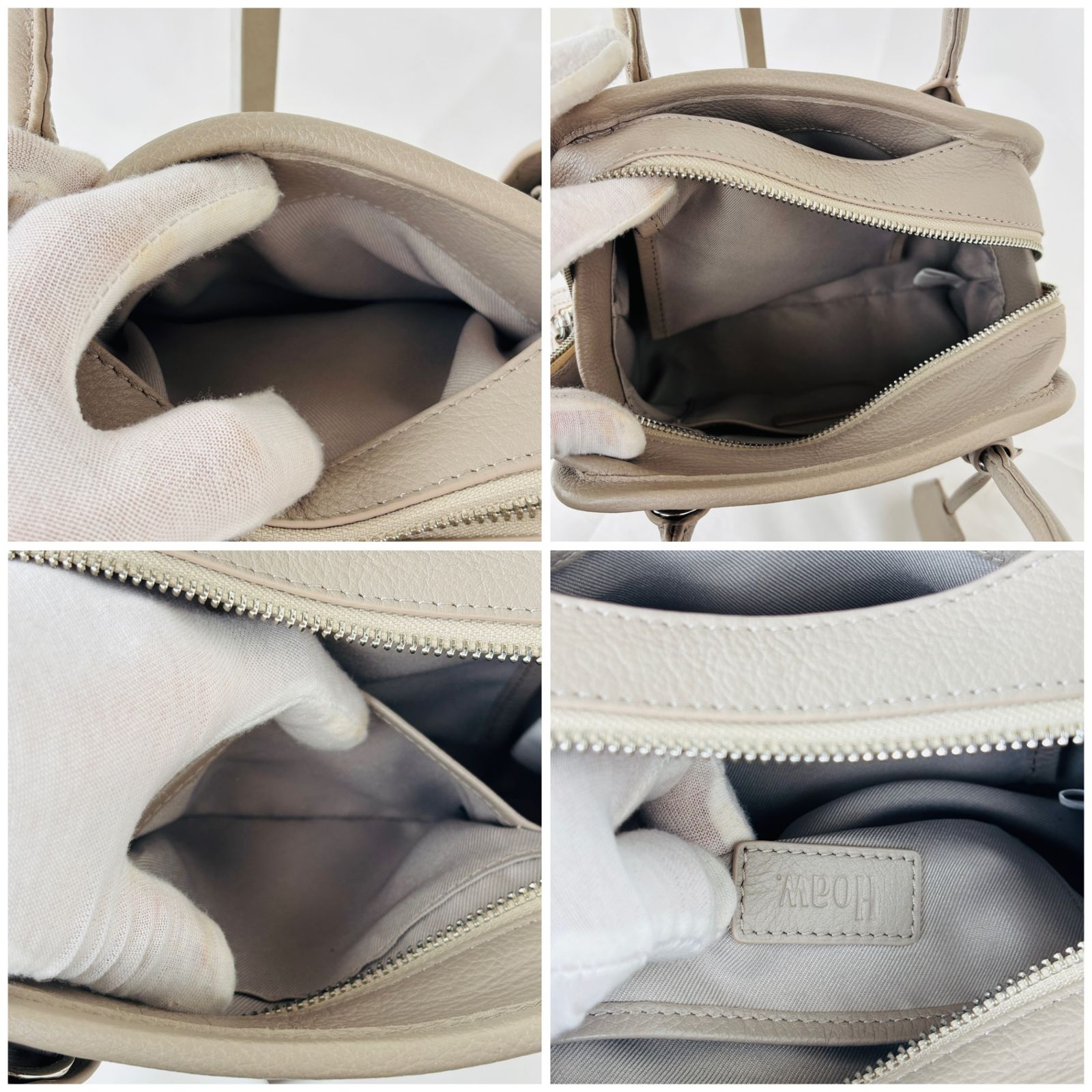 柔らかな品とナチュラル感✨】 Whim Gazette ミニボストンバッグ Hoaw  