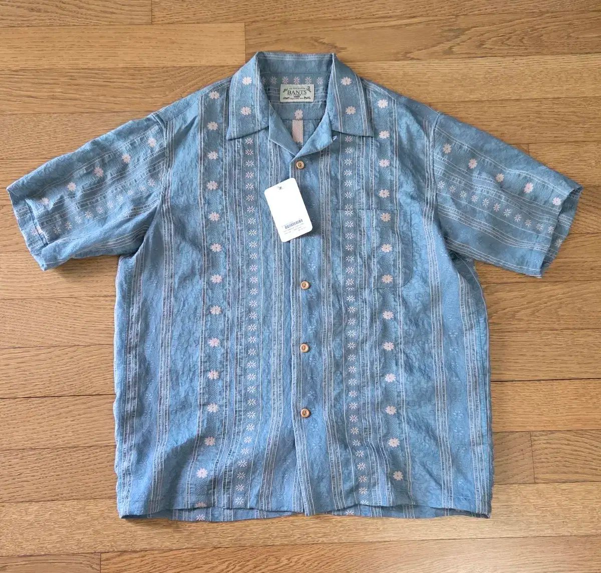 ヴァンツ ハワイアン シャツ ー ヒスイ 緑 s サイズ