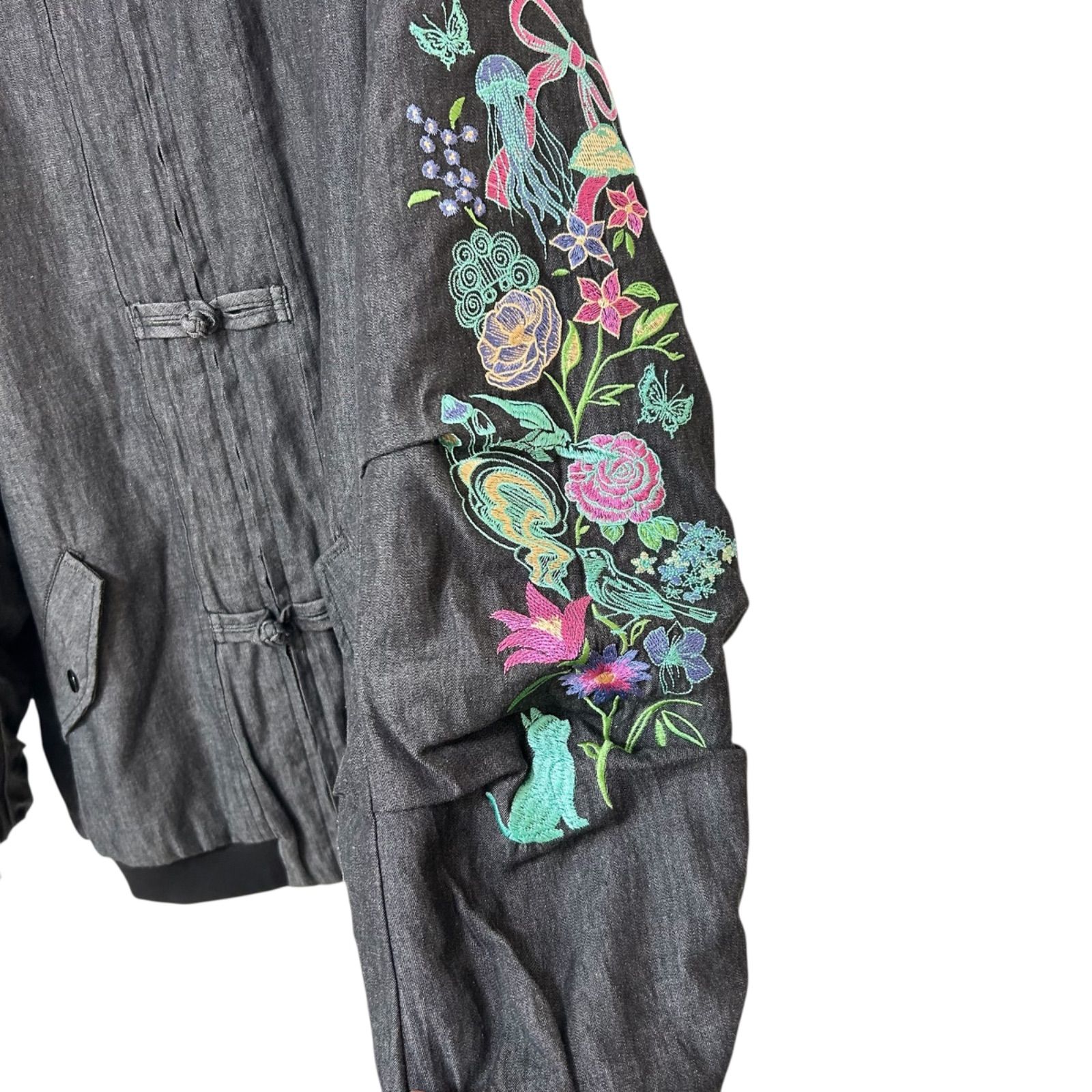 スカラー クラゲ刺繍ジャケット Mサイズ スカラー ScoLar クラゲキノコ