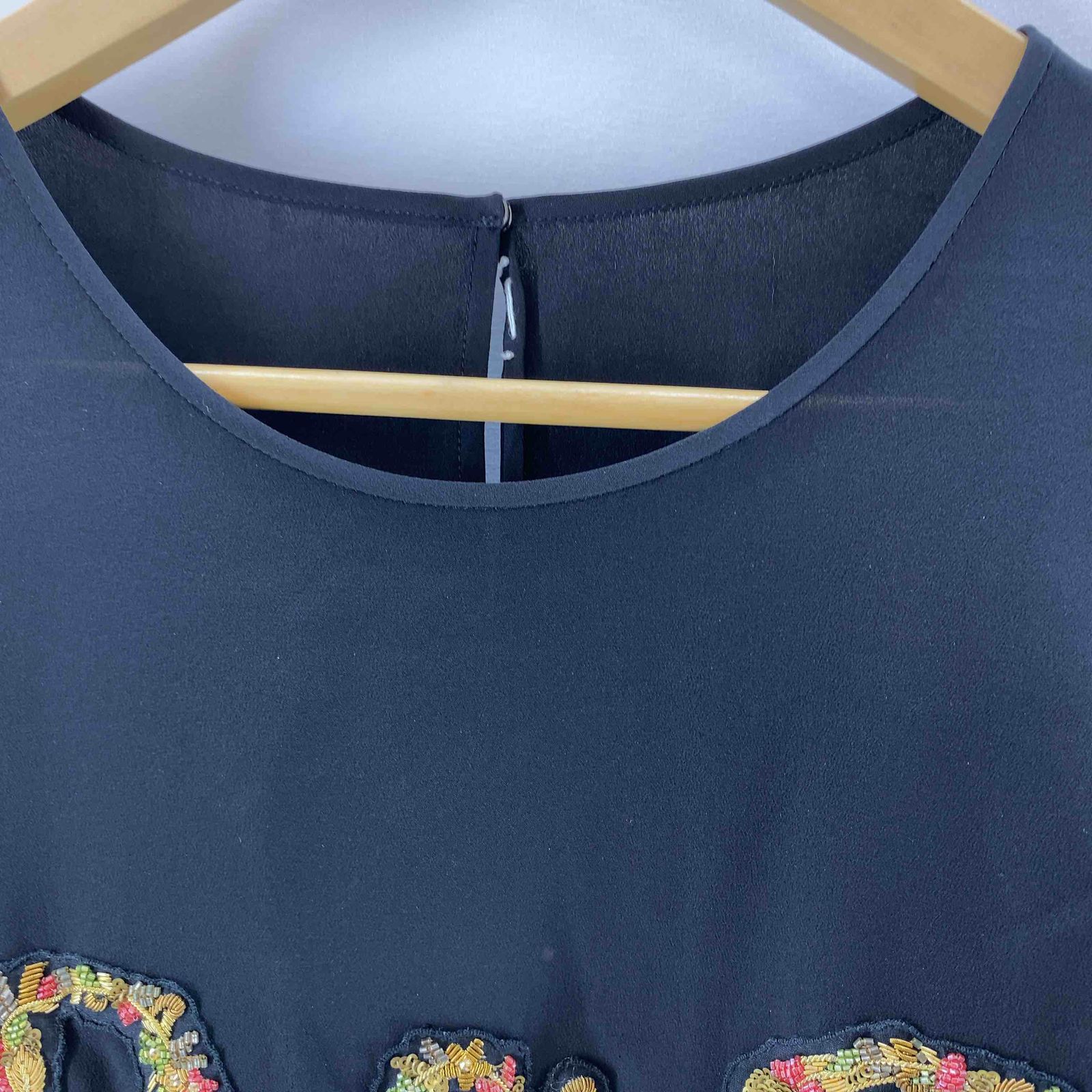 DOLCE&GABBANA - DOLCE&GABBANA ドルチェアンドガッバーナ レディース 半袖シャツ/ブラウス ブラック イタリア製 FL71L3Z DOLCE&GABBANA ドルチェアンドガッバーナ レディース 半袖シャツ