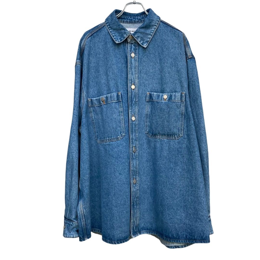 HED MAYNER 24SS BLUE INDIGO FADED HEAVY DENIM OVER SHIRT Mサイズ - メルカリ