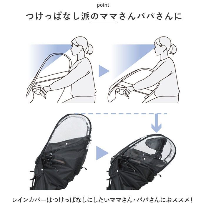 ☆ MARUTO あと付けフロントチャイルドシート用レインカバー