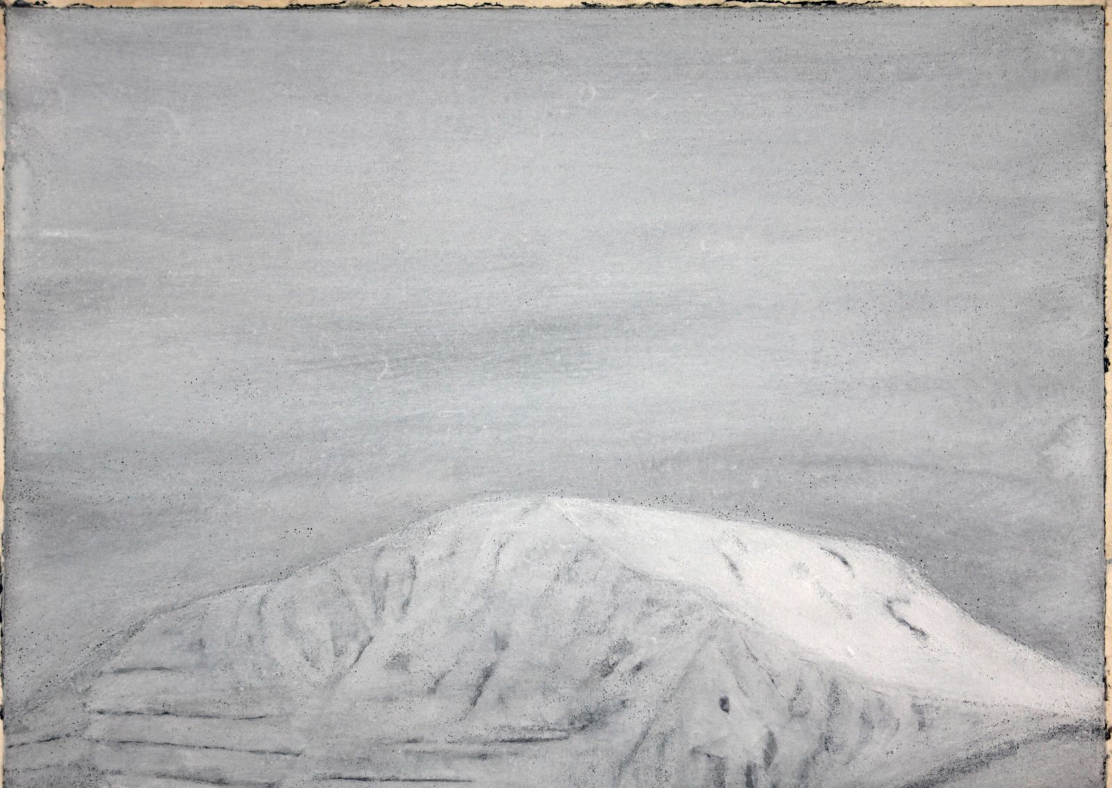 米谷清和 「冬伊吹」 日本画 絵画 米谷清和 『冬伊吹』 日本画 - 北海道画廊