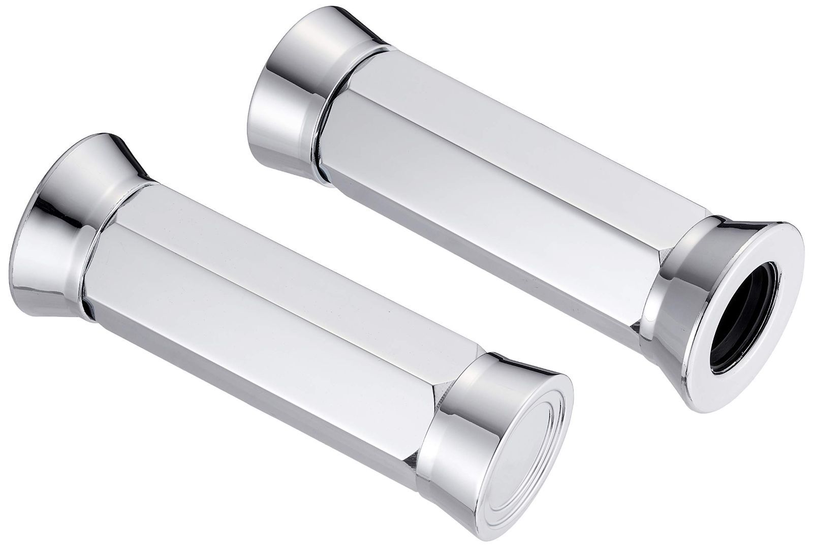 【数量限定】左右セット φ22.2 非貫通タイプ 汎用 アルミヘキサゴン2 メッキ グリップ バイクパーツ 201-6814 キジマ(Kijima)