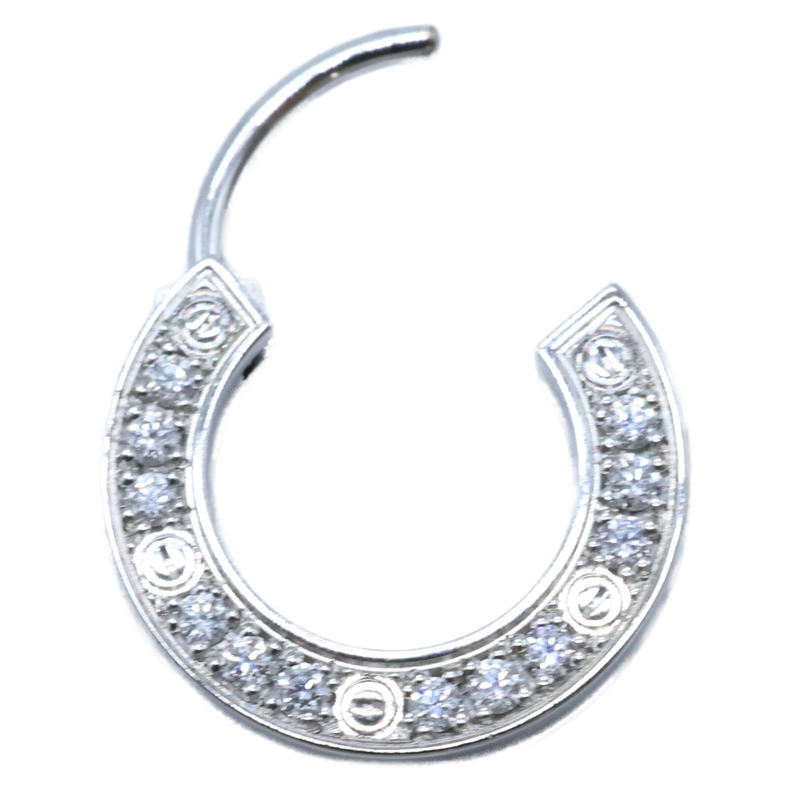 Cartier カルティエ 750WG 12Pパヴェダイヤモンド Love シングル