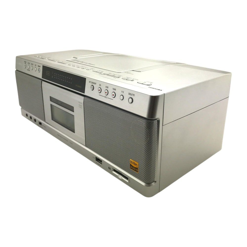 TOSHIBA ハイレゾ相当 SD/USB/CDラジオカセットレコーダー AUREX