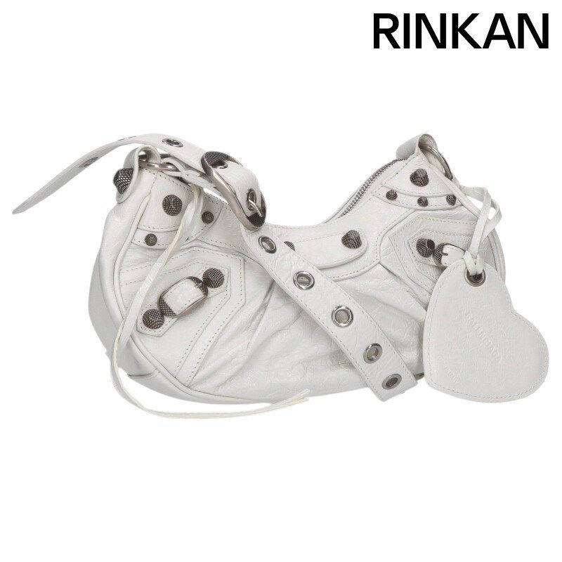 バレンシアガ LE CAGOLE 671309 ルカゴールレザースタッズショルダーバッグ レディース