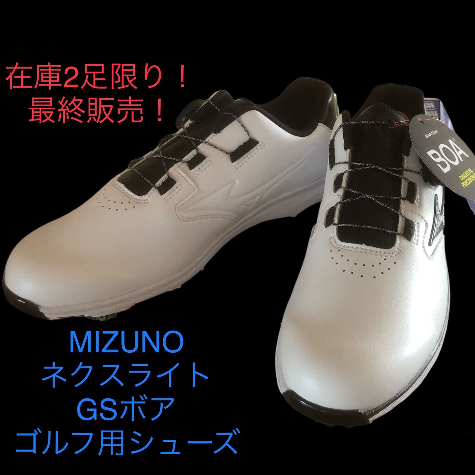 MIZUNO ゴルフ用シューズ ネクスライトGSボア 25cm 28cm 3E