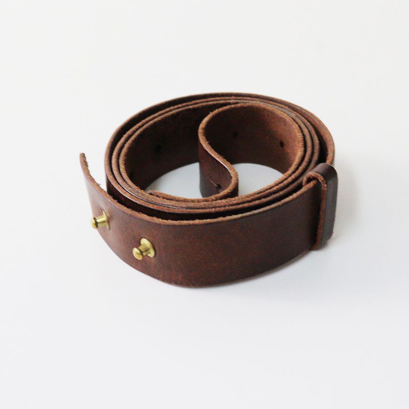 evam eva エヴァムエヴァ  ベルト　ブラウン エヴァムエヴァ evam eva レザーベルト 30mm/ブラウン