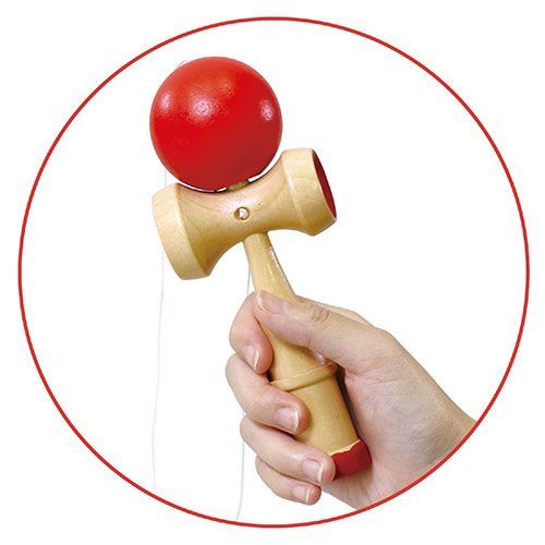 スーパー 対象 セット ARTEC けん玉 赤