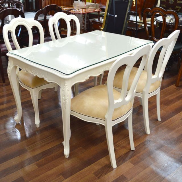 秋のお買得セール中! マホガニー アイボリー ダイニング５点セット ダイニング テーブルダイニング5点セット 4人掛け 4人用 ダイニングテーブルセット ダイニングテーブル 5点セット ダイニ