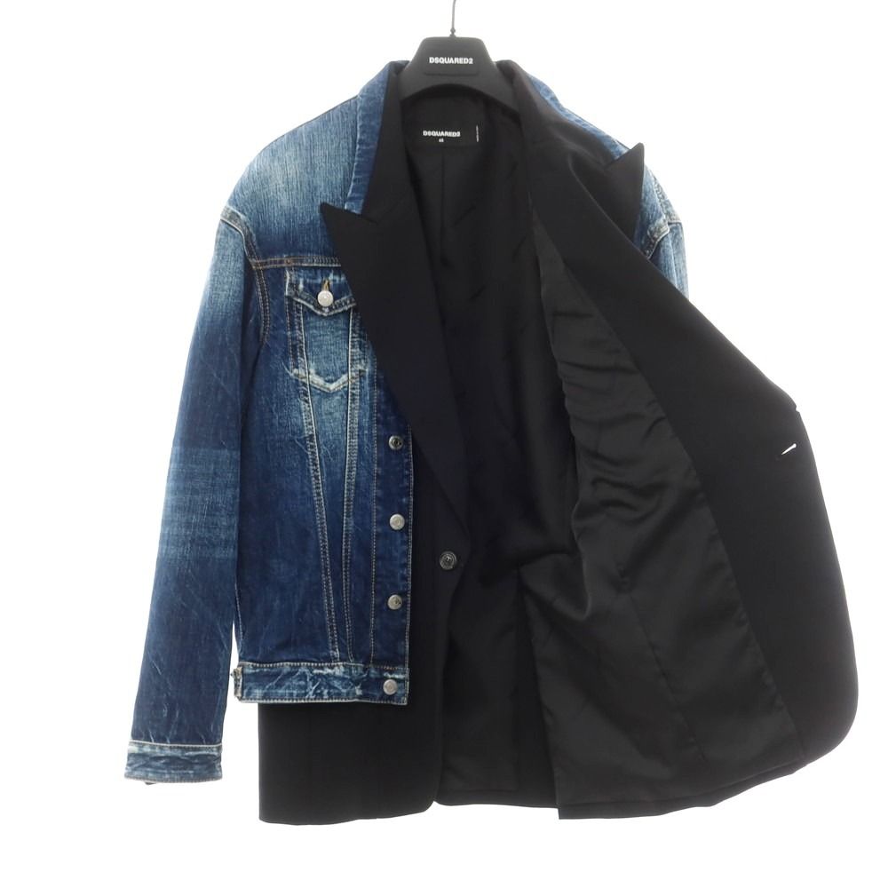 新品】ディースクエアード DSQUARED2 デニム レイヤード 新品】ディースクエアード DSQUARED2 デニム レイヤード