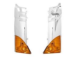 日野 グランドプロフィア NEWプロフィア メッキ コーナーパネル オレンジ コーナーレンズ セット