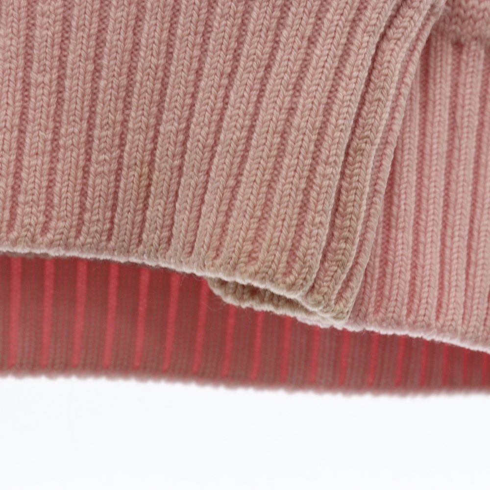 VETEMENTS (ヴェトモン) 21AW ロゴ 総柄 クルーネックニット ピンク  