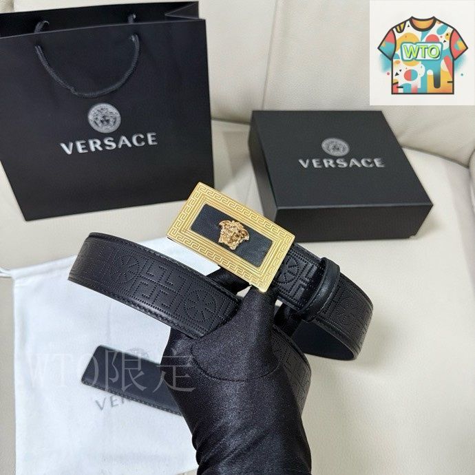 今日特価】Versace MEDUSA ヘッドレザーメンズベルト-2 - メルカリ