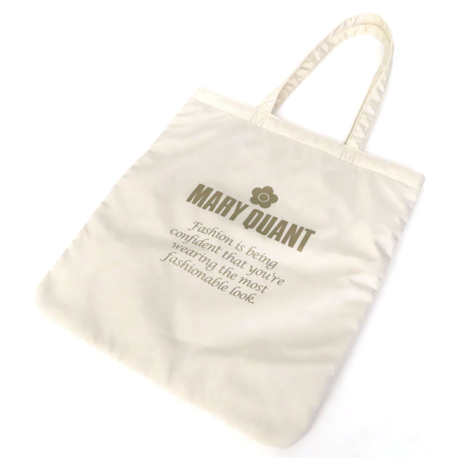 WG25588 美品 MARY QUANT マリークワント トートバッグ ナイロン ロゴ 
