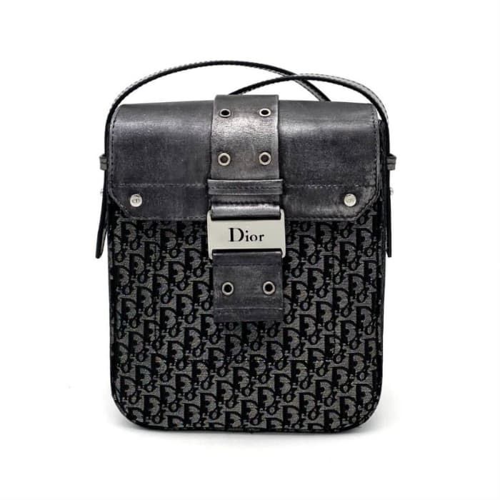 中古】美品 Christian Dior クリスチャン ディオール トロッター ストリートシック SV 金具 キャンバス × レザー ショルダー バッグ  dD0601M - メルカリ