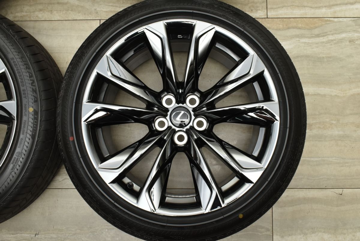 【美品 レクサス LS460 Fスポーツ 純正 19インチ ブラック 4本】 美品 レクサス LS460 Fスポーツ 純正 19インチ ブラック 4本