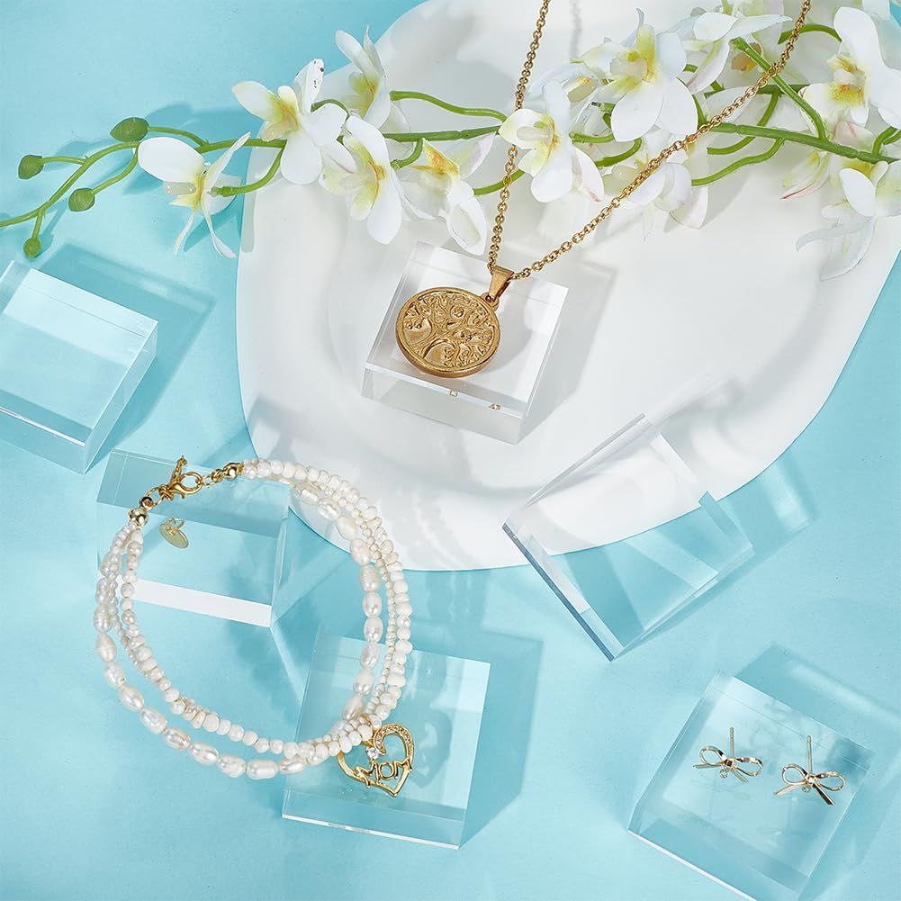 在庫処分】正方形 展示用ブロック アクリルスタンド アクリル展示台