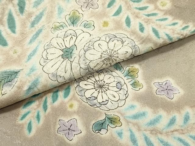 平和屋着物○太鼓柄袋帯 作家物 絞り 辻が花 金通し地 正絹 逸品