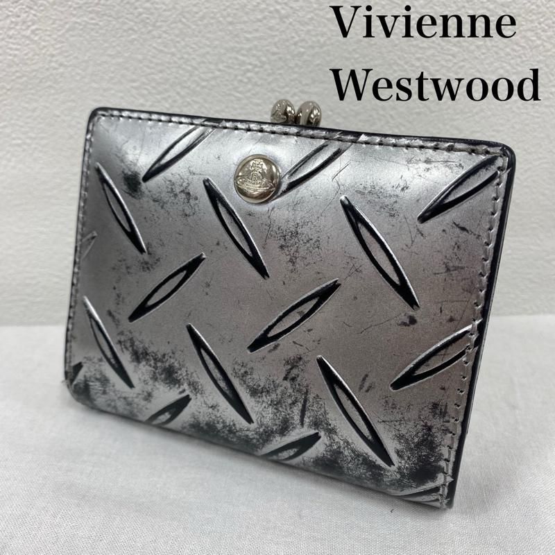 Vivienne Westwood ヴィヴィアンウエストウッド 財布 二つ折り がま口 折り財布 メタリック オーブ