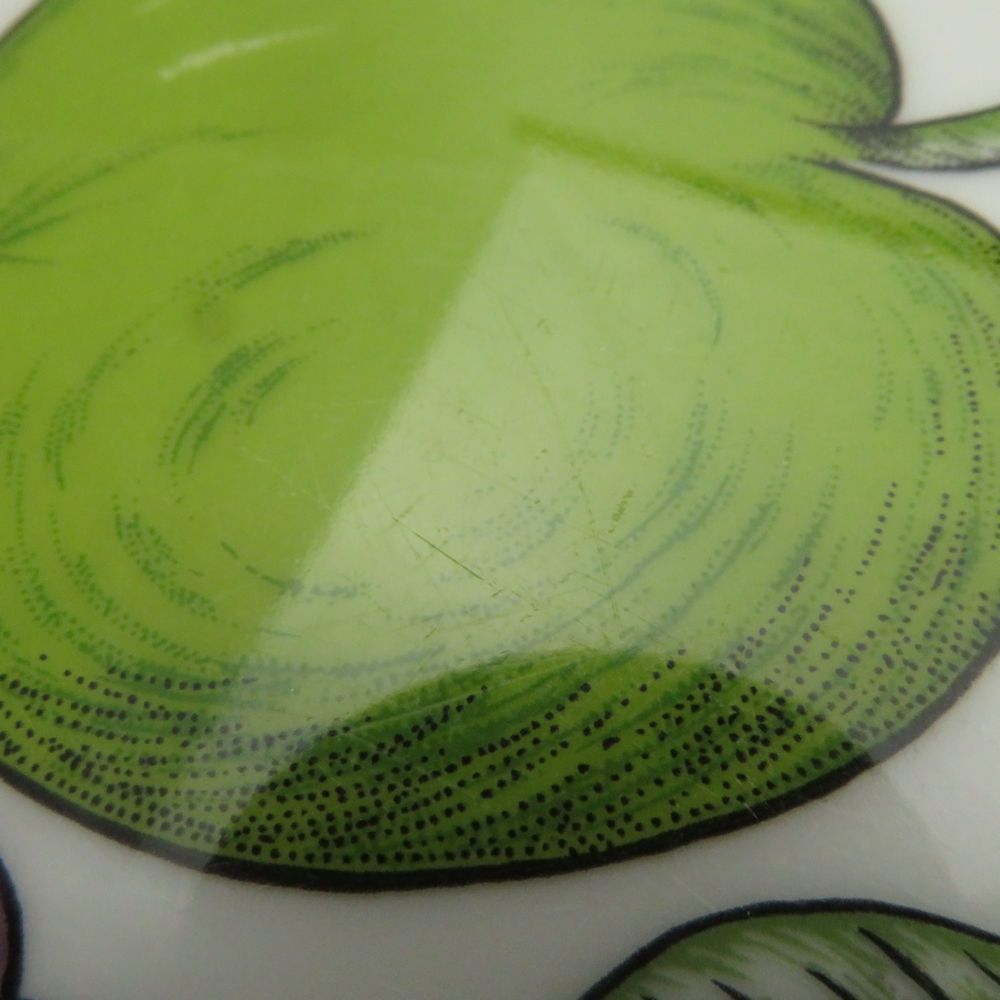 ブラック＆パープル オーバルプレート