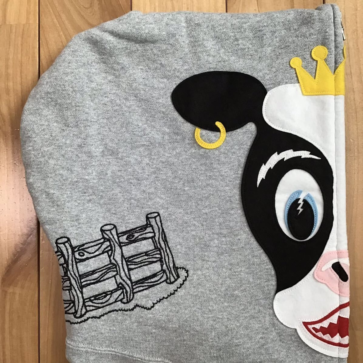 a bathing ape ホルスタイン 牛 パーカー ジップパーカー シャーク a bathing ape ホルスタイン 牛 パーカー ジップパーカー シャーク