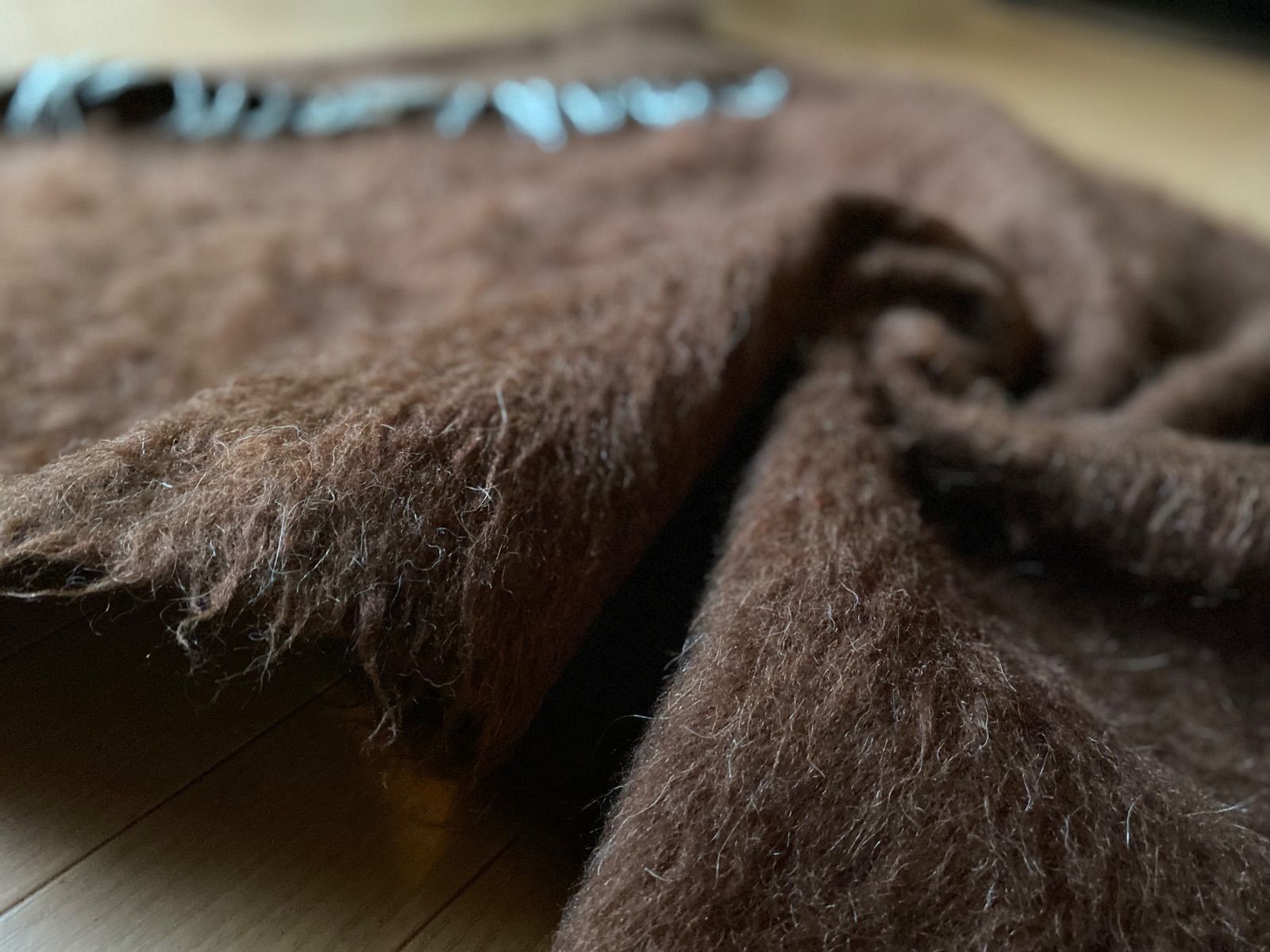 まるでクマのぬいぐるみのような手触り 当店のみのサイズ80×130大きめ膝掛けサイズ