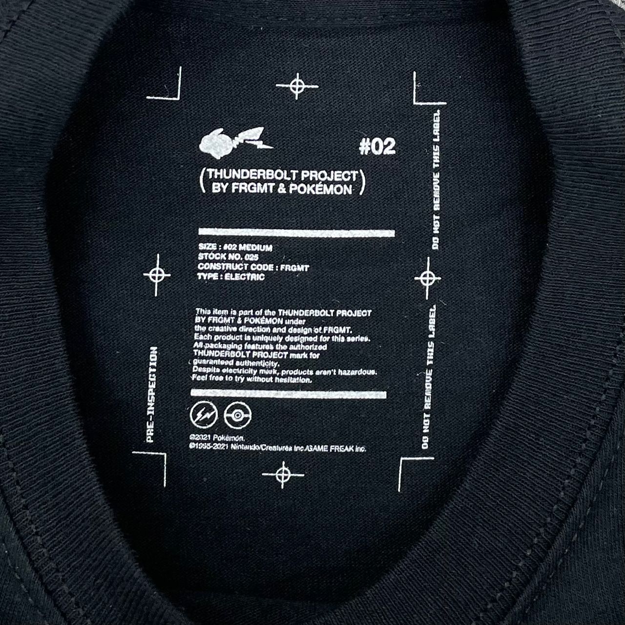 定価7700円 未使用 FRAGMENT DESIGN Pokemon 21SS THUNDERBOLT