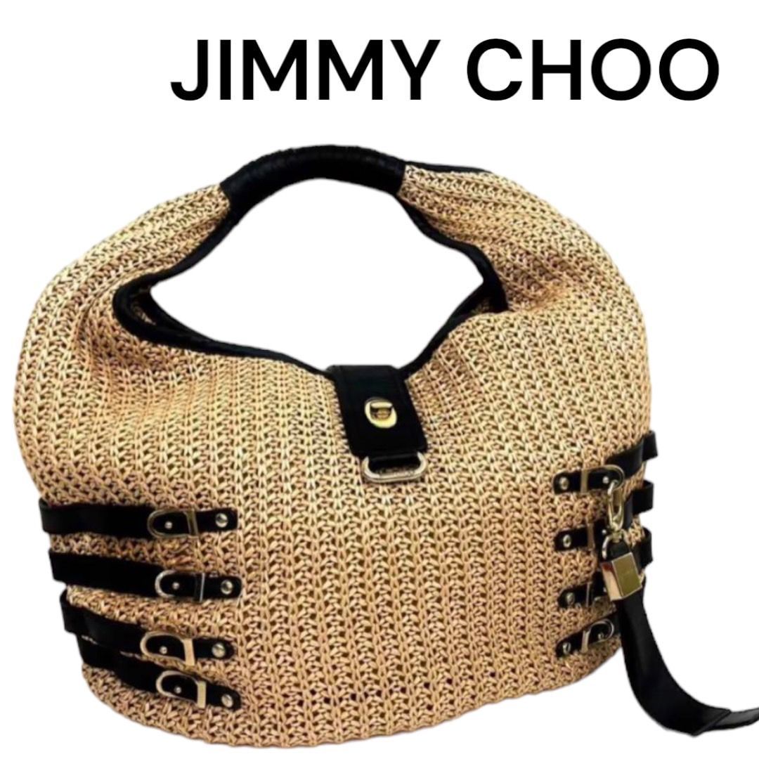 美品　JIMMY CHOO　かごバッグ JIMMY CHOO - ジミーチュウ かごバッグ 完売モデルの通販 by