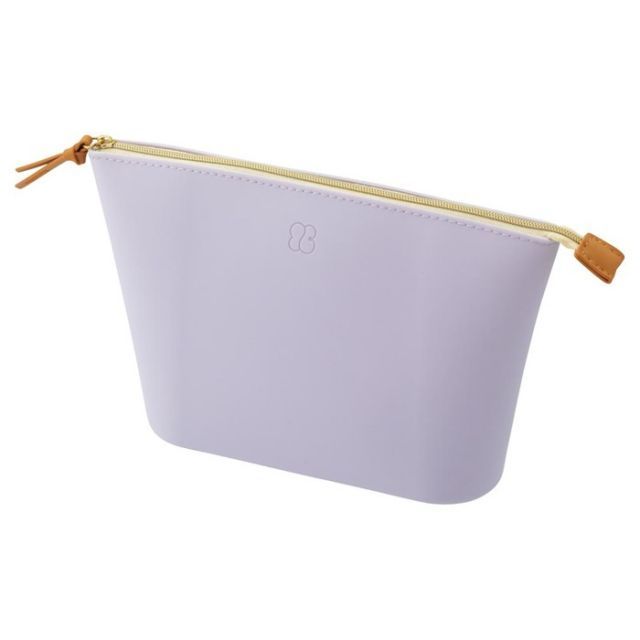 まとめ リヒトラブ ワイドオープンポーチL ラベンダー A-7736-10 ×10セット