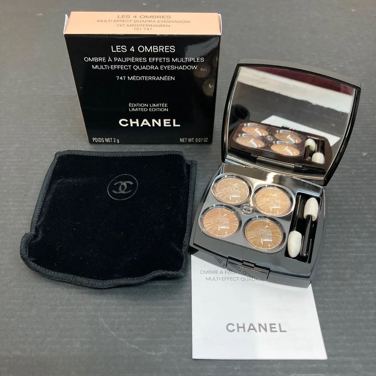 広店】【未使用】CHANEL レ キャトル オンブル 747 メディテラネ 広店】【未使用】CHANEL レ キャトル オンブル 747 メディテラネ