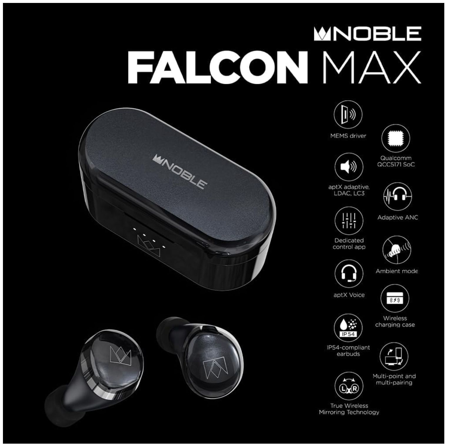 Noble Audio FALCON MAX NOB-FALCONMAX-B 【公式通販】